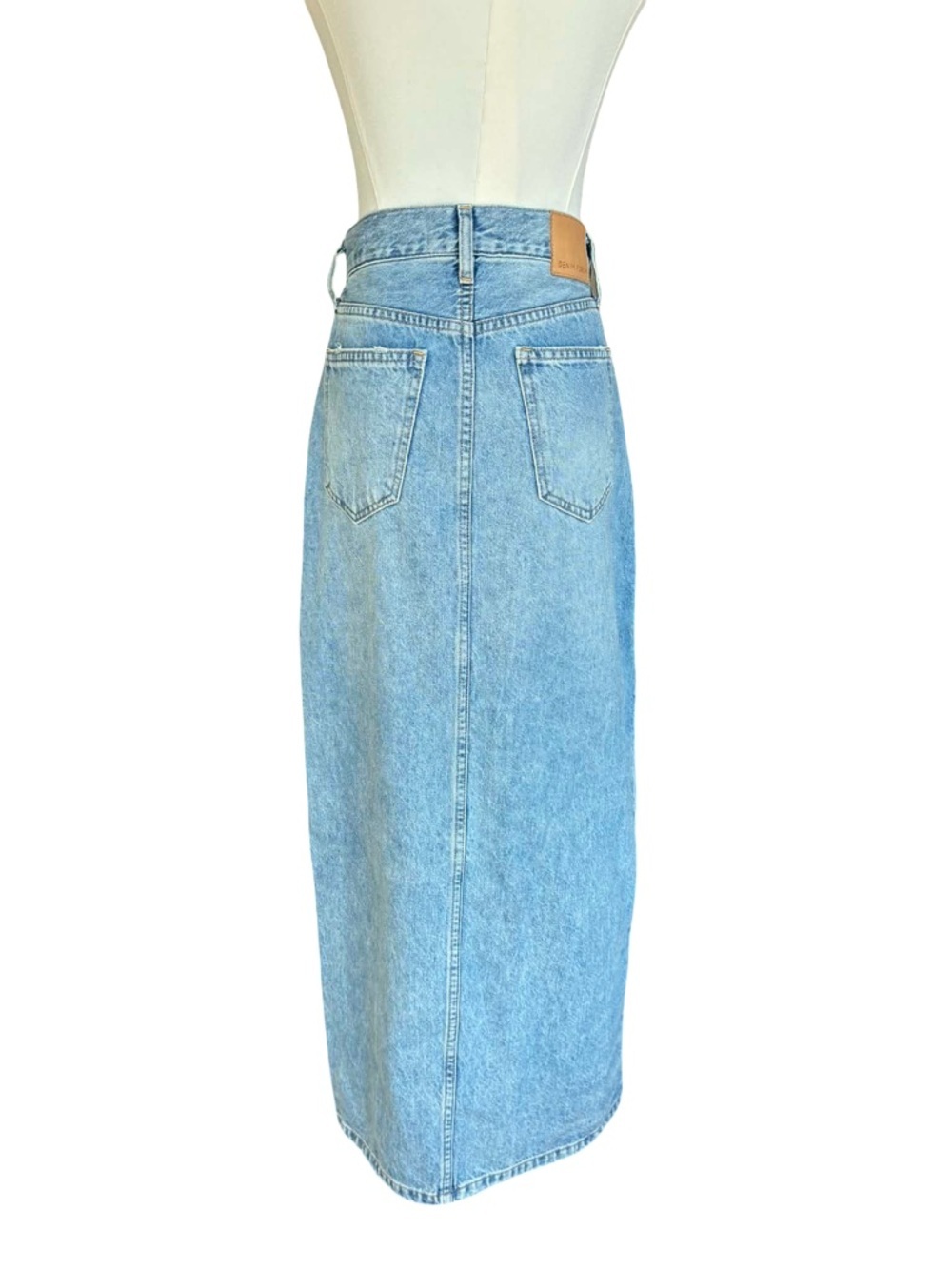 Denim Forum The ‘90s Vintage Maxi Denim Skirt - Picture 3 of 14